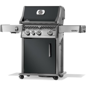 Grill gazowy Napoleon Rogue PRO 425 SIB z palnikiem bocznym Sizzle Zone + plancha i szpatuły, Szary