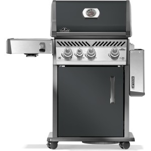 Grill gazowy Napoleon Rogue PRO 425 SIB z palnikiem bocznym Sizzle Zone + plancha i szpatuły, Szary