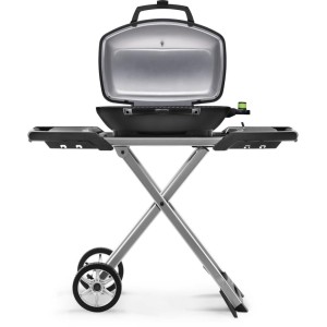 Grill elektryczny Napoleon TravelQ PRO285EX z wózkiem nożycowym, Czarny