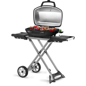 Grill elektryczny Napoleon TravelQ PRO285EX z wózkiem nożycowym, Czarny