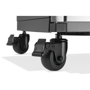 Grill gazowy Napoleon Prestige 500 RSIB z palnikiem rożna i palnikiem bocznym Sizzle Zone, Czarny