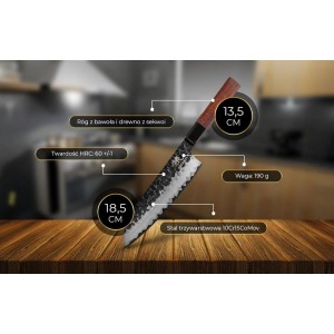 Mitsuki Santoku - Uniwersalny, wielozadaniowy nóż szefa kuchni SHIORI