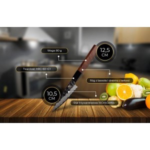 Mitsuki Shoto - Nóż do obierania z trzywarstwowej stali SHIORI