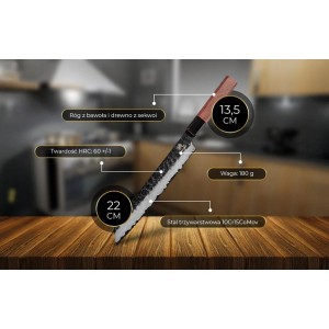 Mitsuki Surai - Nóż do krojenia pieczywa SHIORI