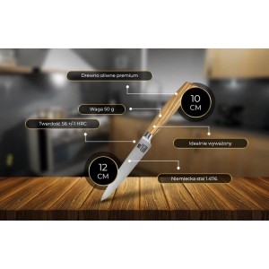 Hamburg Muro - Nóż uniwersalny ze stali niemieckiej 1.4116 SHIORI