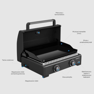 CAMPINGAZ Grill gazowy Plancha Onyx 2 Cook