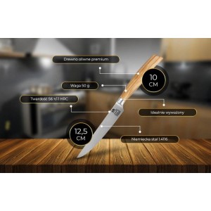 Hamburg Suteki - Nóż do steków ze stali niemieckiej 1.4116 SHIORI