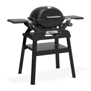 Grill gazowy Weber Q1200N na kartusze ze stojakiem, Czarny