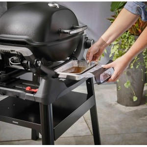 Grill gazowy Weber Q1200N na kartusze ze stojakiem, Czarny