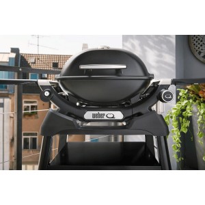 Grill gazowy Weber Q1200N na kartusze ze stojakiem, Czarny