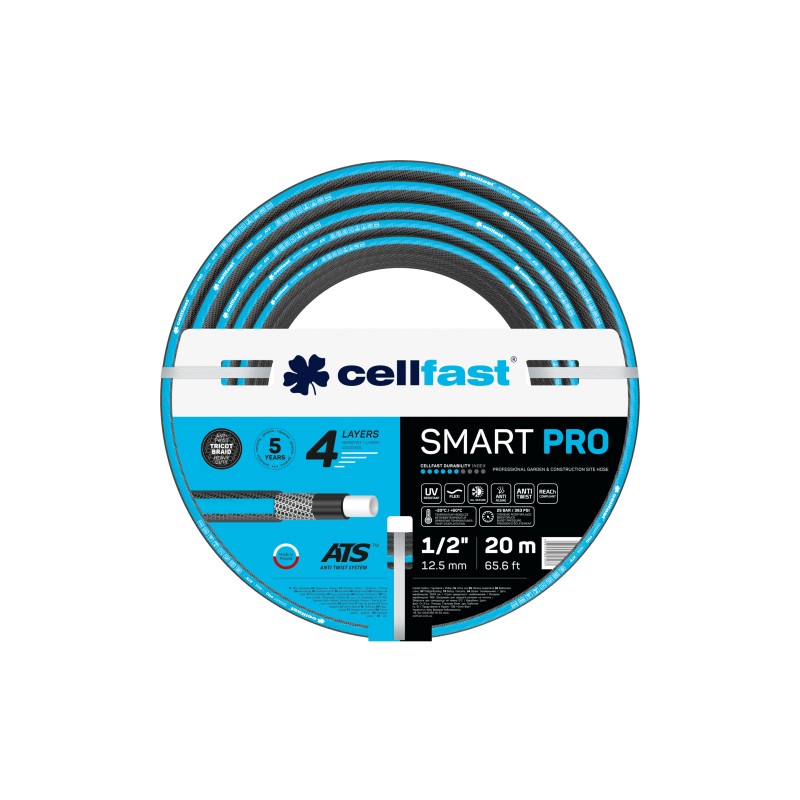 Wąż ogrodowy 4 warstwowy SMART PRO ATS 1/2" 20 mb