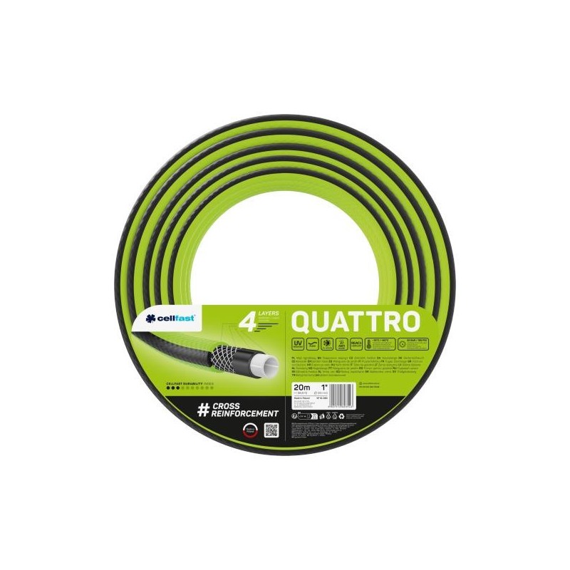 Wąż ogrodowy 4 warstwowy Quattro 1" (25 mm) 20 mb