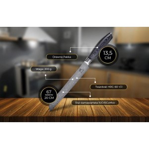 Kuro Surai - Nóż do krojenia pieczywa SHIORI