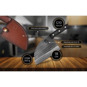 Serb - Tasak do mięsa i warzyw ze stali japońskiej AUS-10 SHIORI