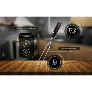 Widelec do mięsa ze stali nierdzewnej 430 SHIORI