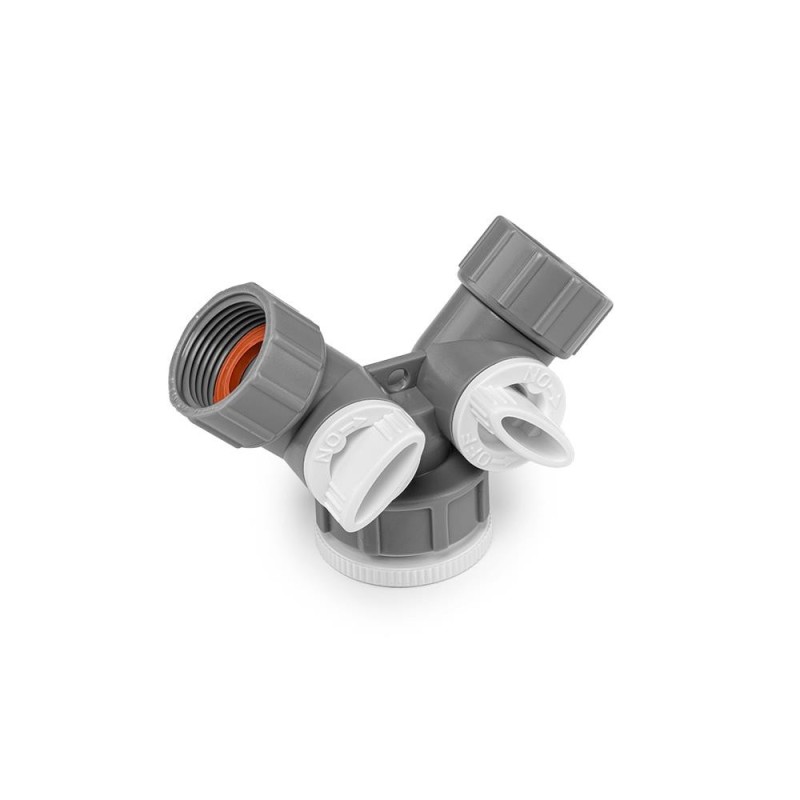 WHITE LINE Rozdzielacz 2-drożny GW 1"- 3/4" z zaworami