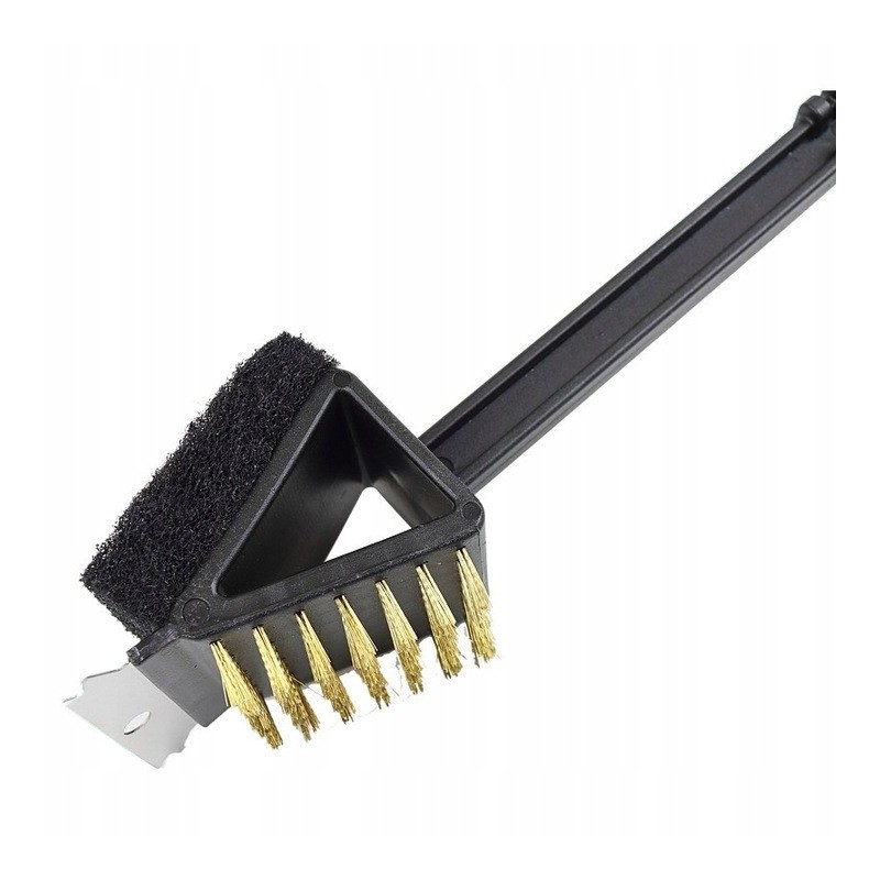 Szczotka do czyszczenia rusztu 3w1 z rączką