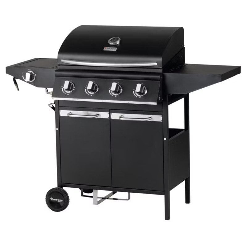 Grill gazowy 4 palnikowy z palnikiem bocznym