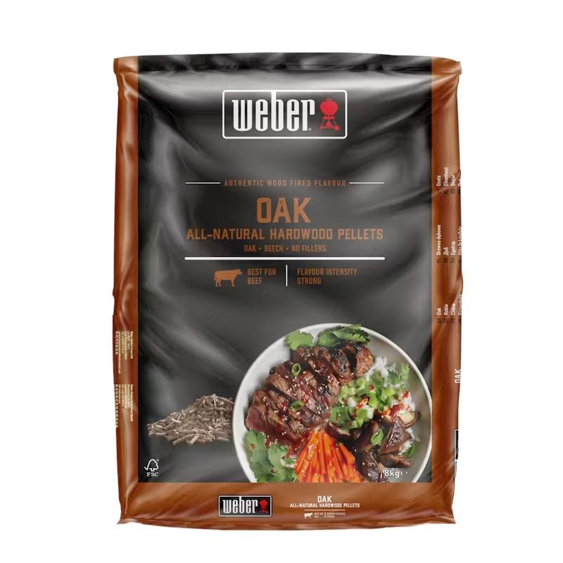 Pellet drzewny - Dąb 8kg WEBER