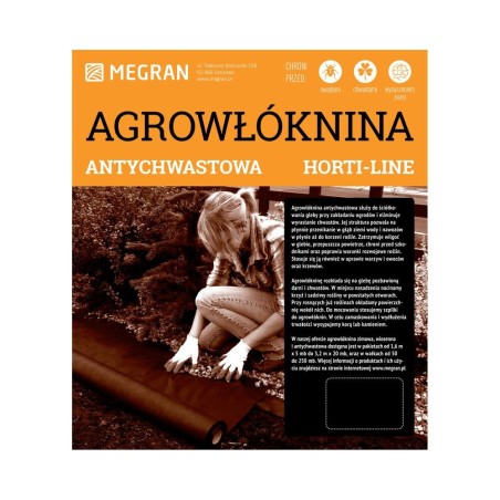 Agrowłóknina HORTI-LINE antychwastowa czarna 1,60 m x 20 mb