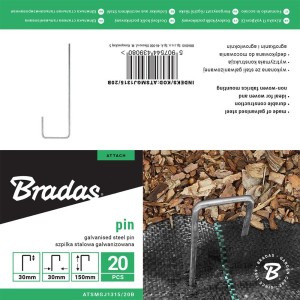 Szpilka metalowa galwanizowana w kształcie "J"