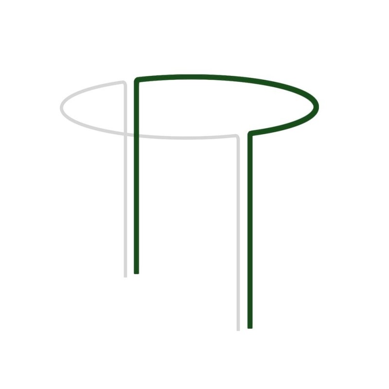 Podpora pierścieniowa do roślin 1/2 koła  śred. 40 cm / wys.115 cm