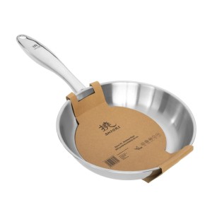 Patelnia Stainless Steel 304 bez powłoki 20cm, indukcja SHIORI