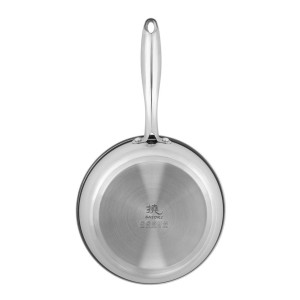 Patelnia Stainless Steel 304 bez powłoki 24cm, indukcja SHIORI