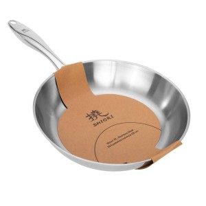 Patelnia Stainless Steel 304 bez powłoki 28cm, indukcja SHIORI