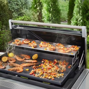 Dwupoziomowy ruszt do podgrzewania do płyt SLATE Premium 76 cm WEBER