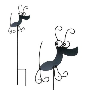 Podpora ogrodowa wbijana PIES czarna 31x133