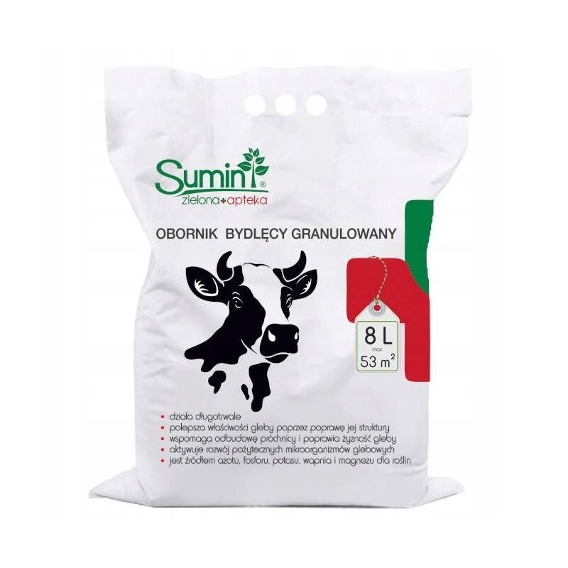 SUMIN OBORNIK BYDLĘCY GRANULOWANY - NAWÓZ NATURALNY 8L