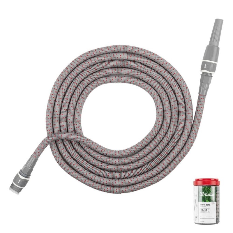 WHITE LINE Zestaw z wężem rozciągliwym  SECRET DOTS 12m