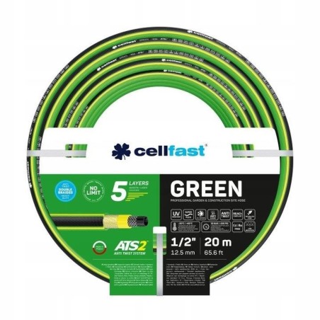Wąż ogrodowy 5 warstwowy GREEN ATS2 TM  1/2" (12,5 mm) 20 mb