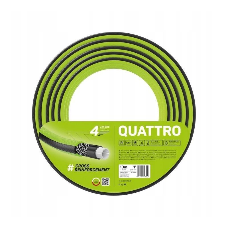 Wąż ogrodowy 4 warstwowy Quattro 1" (25 mm) 10 mb