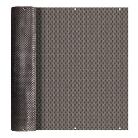 Mata osłonowa RATTAN LUX BROWN PVC splot  8X8 kolor brązowy 830g/m2 1x25