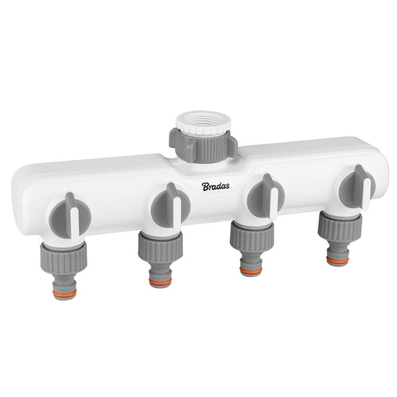 WHITE LINE Rozdzielacz 4-drożny z GW 1"-3/4" z zaworami