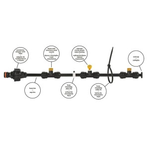 BLACK LINE Ogrodowa mgiełka wodna 6m