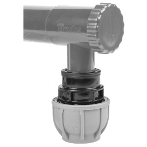 Zbieracz / łapacz wody deszczowej  z zaworem - 100mm / GZ1 " SZARY