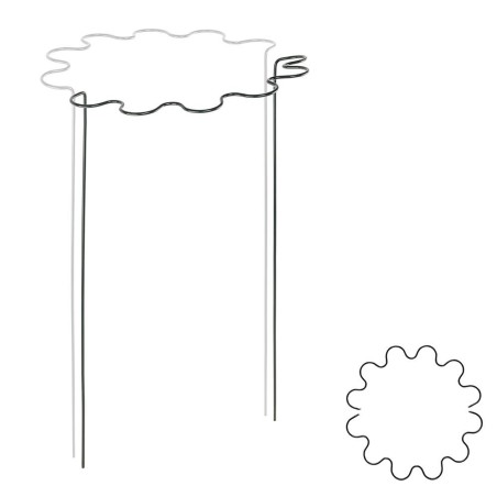 Podpora pierścieniowa falista do roślin 1/2 koła śred. 40 cm / wys. 70 cm