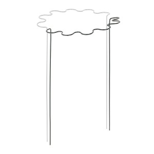Podpora pierścieniowa falista do roślin   1/2 koła śred. 40 cm / wys. 115cm