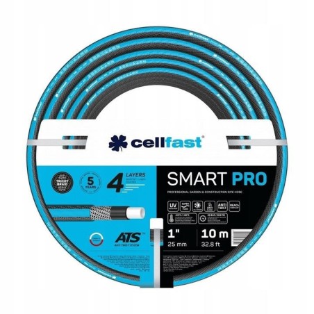 Wąż ogrodowy 4 warstwowy SMART PRO ATS  1" (25 mm) 10 mb