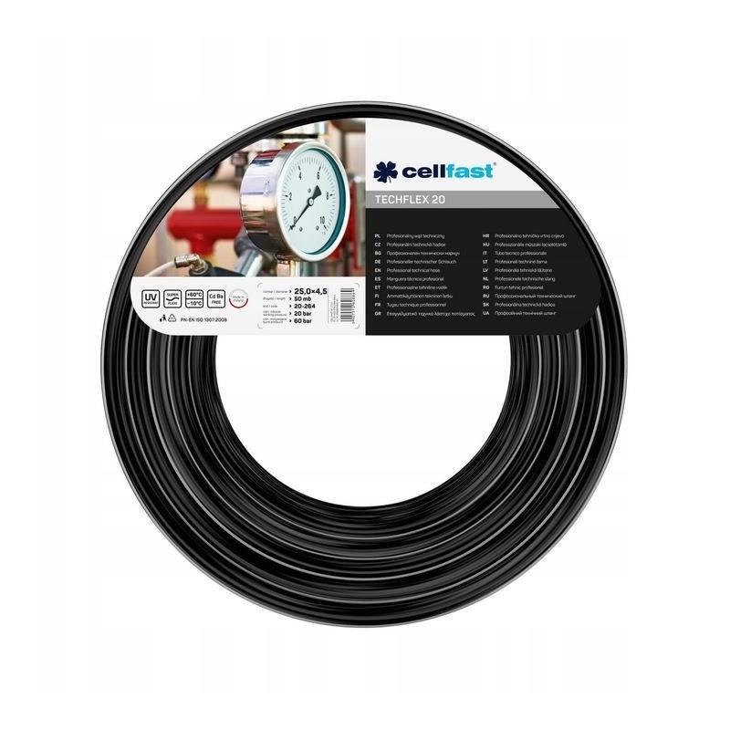 Profesjonalny wąż techniczny TECHFLEX 20 13mm x 3,0mm 50mb25 mb