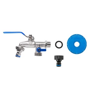 Zestaw BC nakrętka S60x6 kran z wyjściami na 2xGZ 3/4"+2 nyple