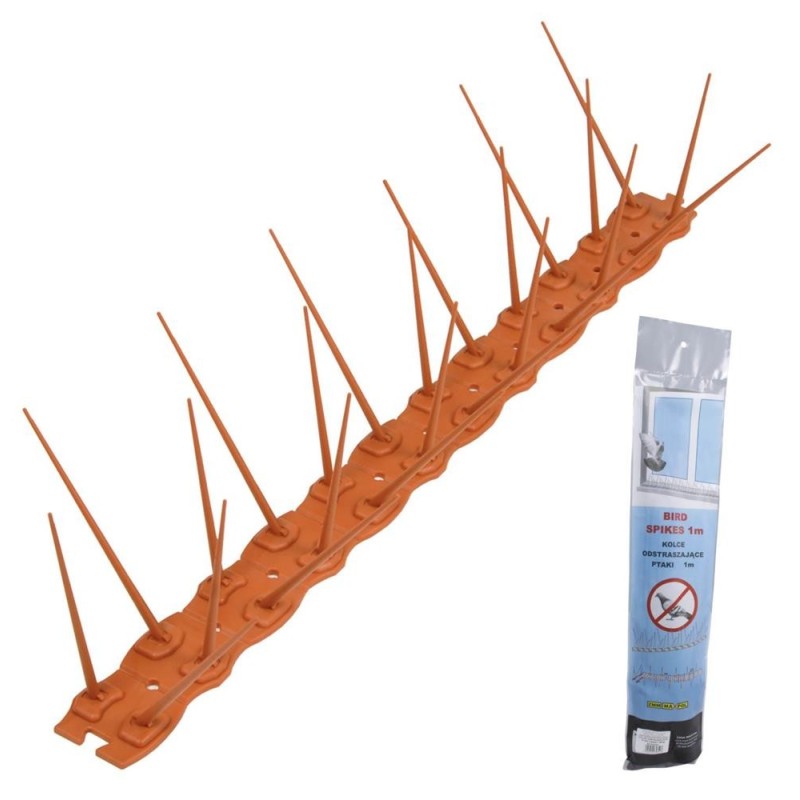 KOLCE ODSTRASZAJACE PTAKI JASNY BRĄZ