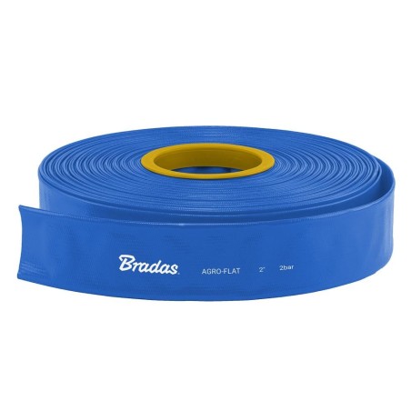 Wąż płaski AGRO-FLAT 2BAR 4" / 50m niebieski