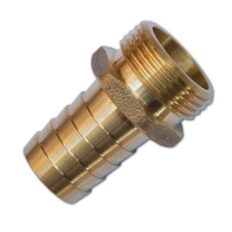 Nypel na wąż 25mm, GZ 3/4``, na klucz MOSIĄDZ
