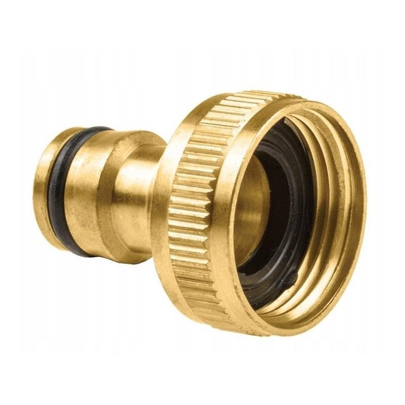 Przyłącze z gwintem wewnętrznym  3/4" BRASS /etykieta/