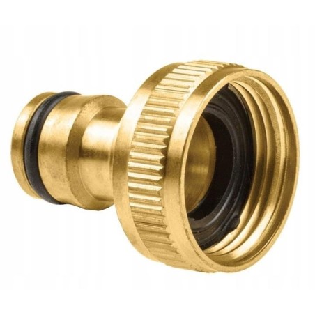 Przyłącze z gwintem wewnętrznym  3/4" BRASS /etykieta/