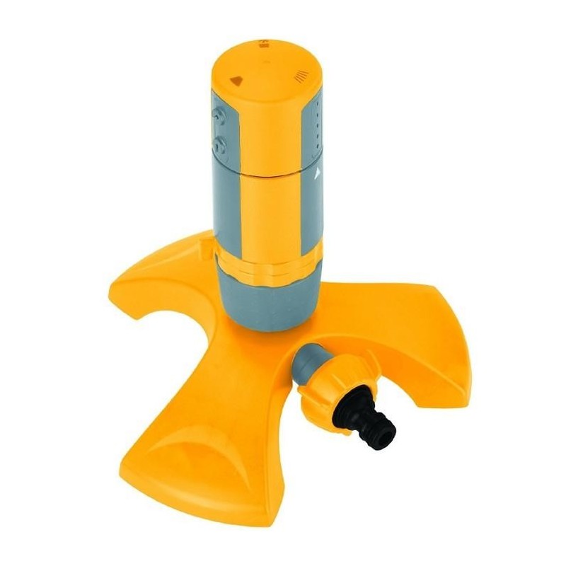 Zraszacz przekładniowy na podstawie. Trzy różne sposoby nawadniania dzięki przestawnym dyszom